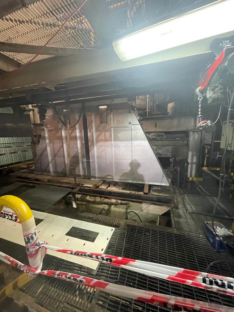 Fabricación y Cambio de Chute de Planta Termica Masisa