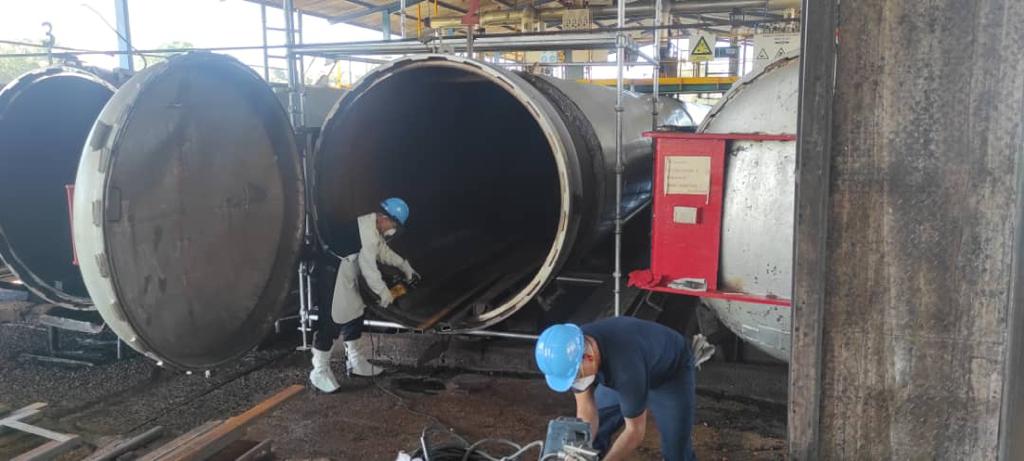 Reconstruccion de compuertas de enclaves Apc Palmonagas