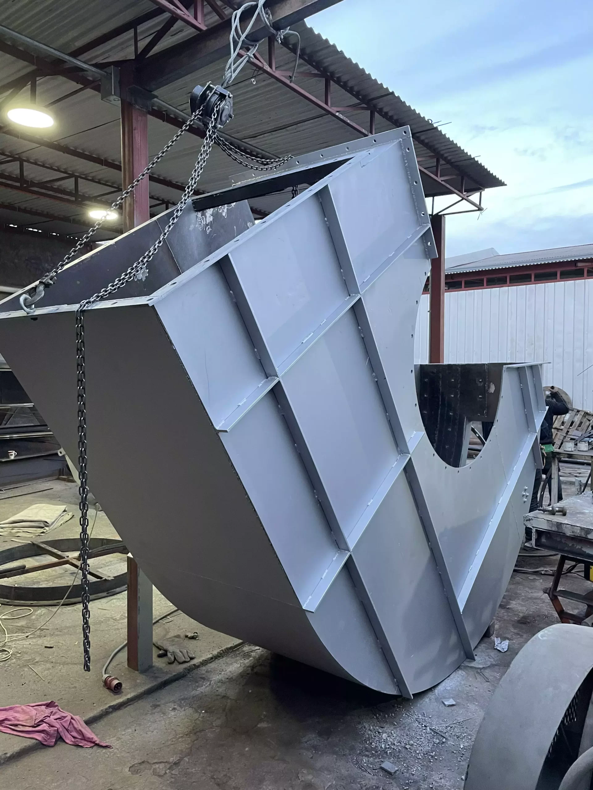 Fabricación y Cambio de Ventiladores Z41 y Z26 de proceso Planta Mapal Masisa