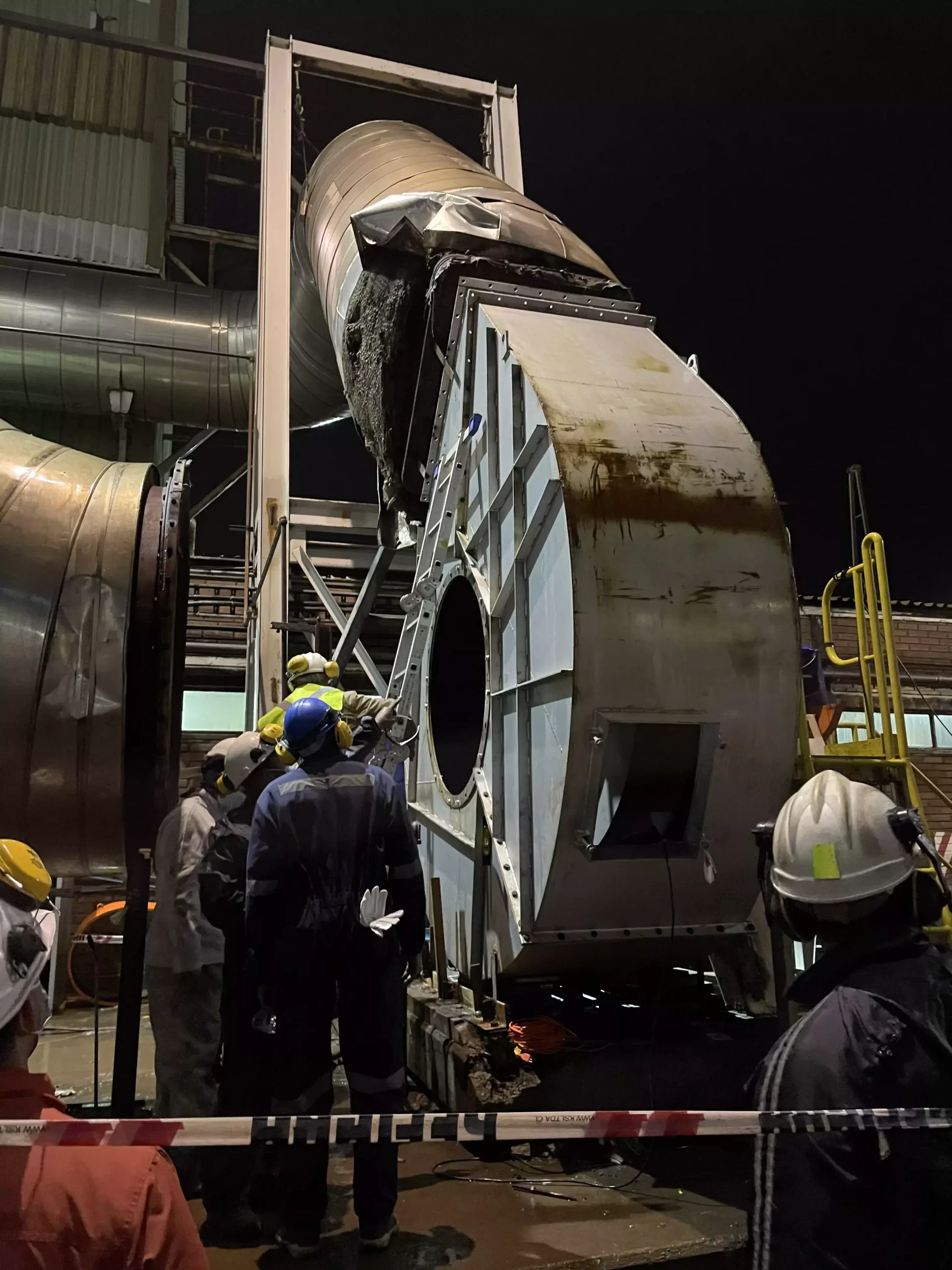 Fabricación y Cambio de Ventiladores Z41 y Z26 de proceso Planta Mapal Masisa
