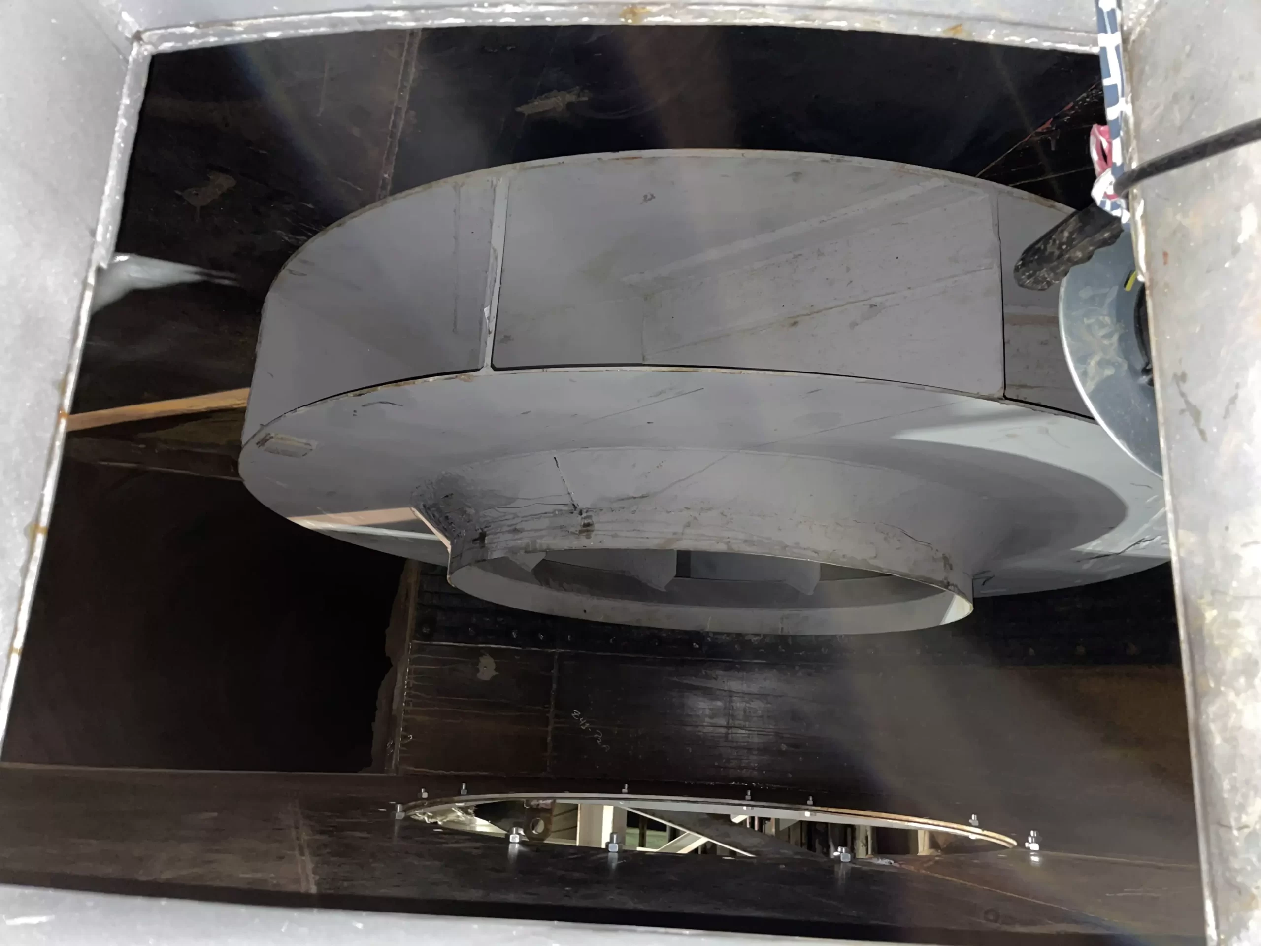 Fabricación y Cambio de Ventiladores Z41 y Z26 de proceso Planta Mapal Masisa